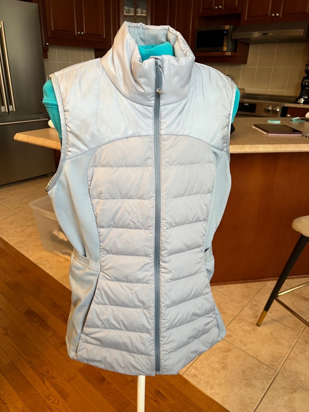 lululemon athletica Light Blue Quilted Puffer Vest